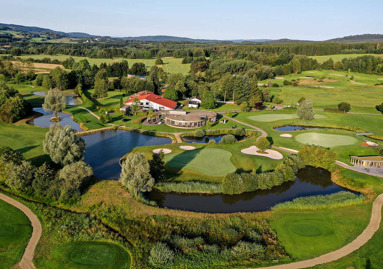 Golfpark von oben - Golfpark Bostalsee